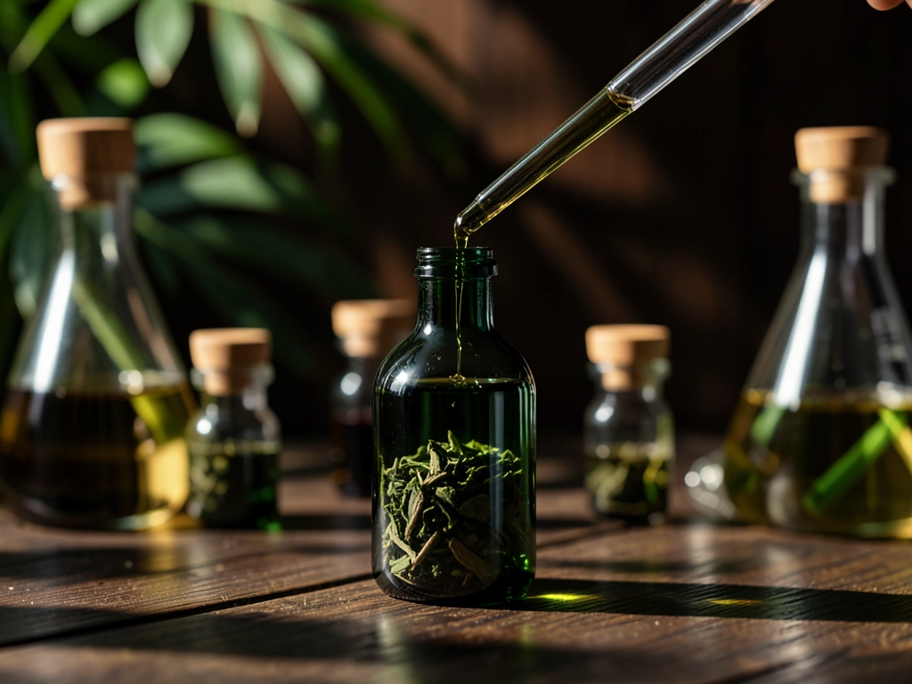 Botanical extracts in sunlight