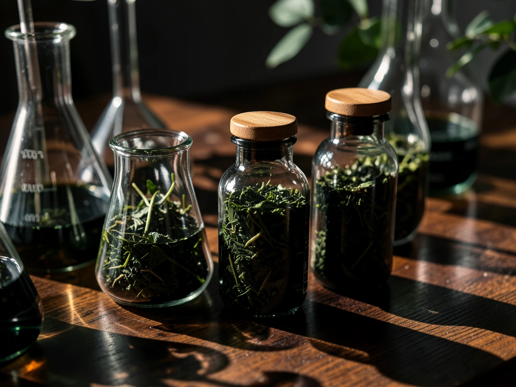 Botanical extracts in sunlight